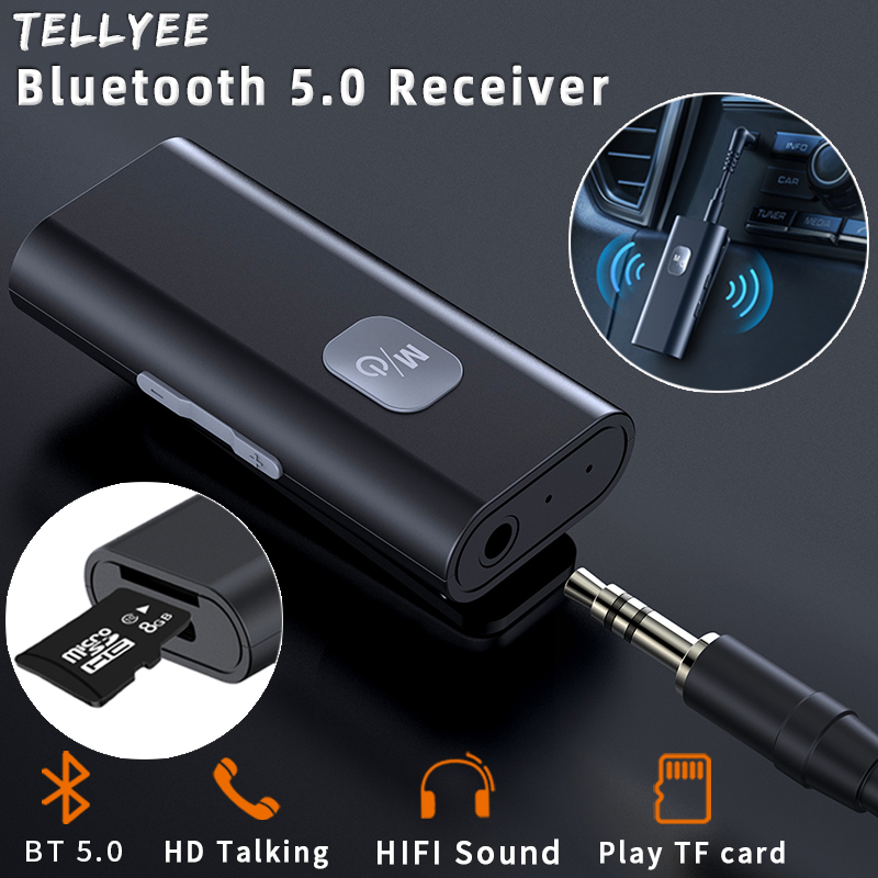 Bluetooth Adapter Receiver - Bluetooth 5.0 Empfänger-Adapter, Kabelloser Audio-Adapter mit