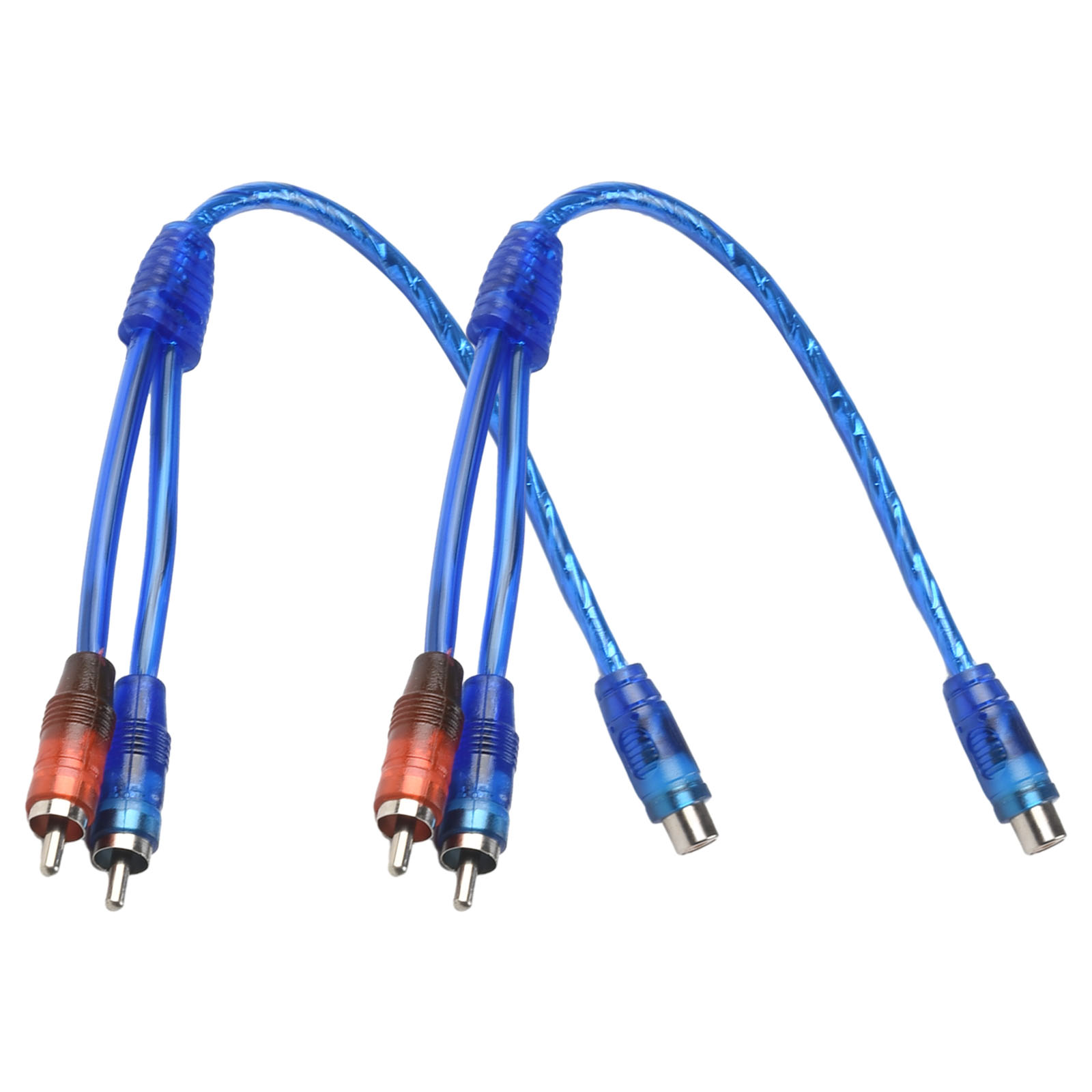 Audio Splitter Y - 2-teiliges RCA-Audiokabel-Set, Y-Splitter-Adapter, Computerkabel, 1 Buchse