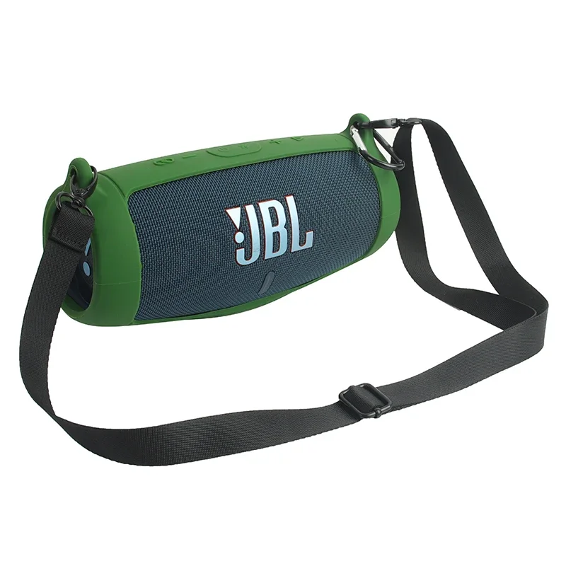 Jbl Speaker Charge 5 - Outdoor-Reise-Silikonhülle mit Karabinerband, geeignet für tragbaren