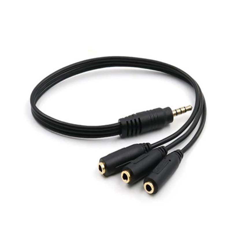 Earphone Splitter Jack - 1 Stück 3,5mm 3-Wege-Aux-Multi-Kopfhörer-Audio-Splitter-Adapter 3,5mm Klinkenstecker