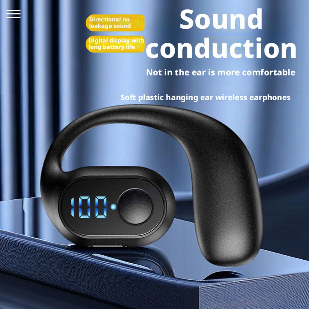 Sports Earphone Hook - LED-Display, kabellose Bluetooth 5.3-Kopfhörer, leichter Kopfhörer,
