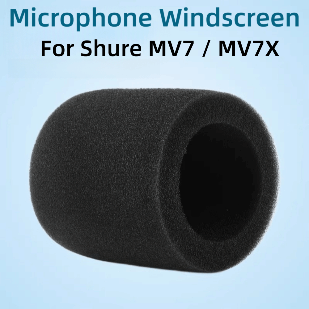 Shure Mic Mv7 - Ersatz-Mikrofon-Windschutz aus beflocktem Schaumstoff, winddichte Mikrofonabdeckung,
