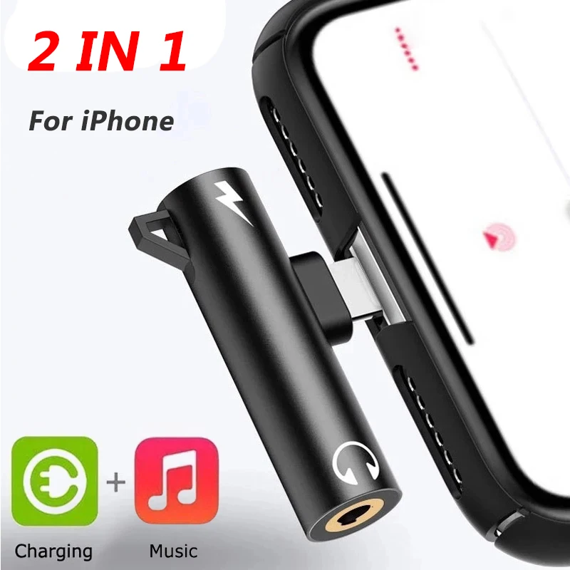 Earphone Splitter Jack - 2-in-1-Adapter-Splitter für iPhone 14 13 12