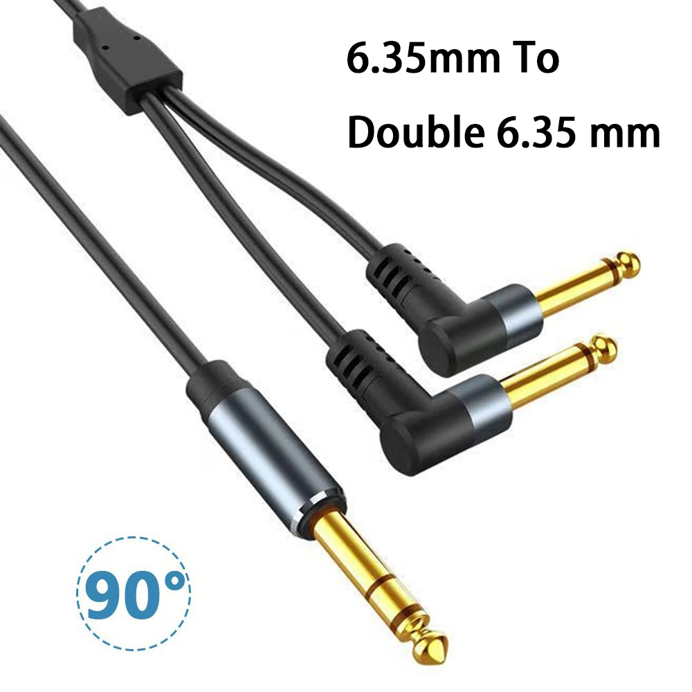 Audio Splitter Y - 6,35mm 1/4 Zoll TRS Stecker auf