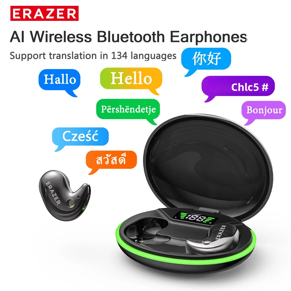 Wired Earphone Mic - EARZER XF58 In-Ear Bluetooth-Kopfhörer mit Mikrofon,