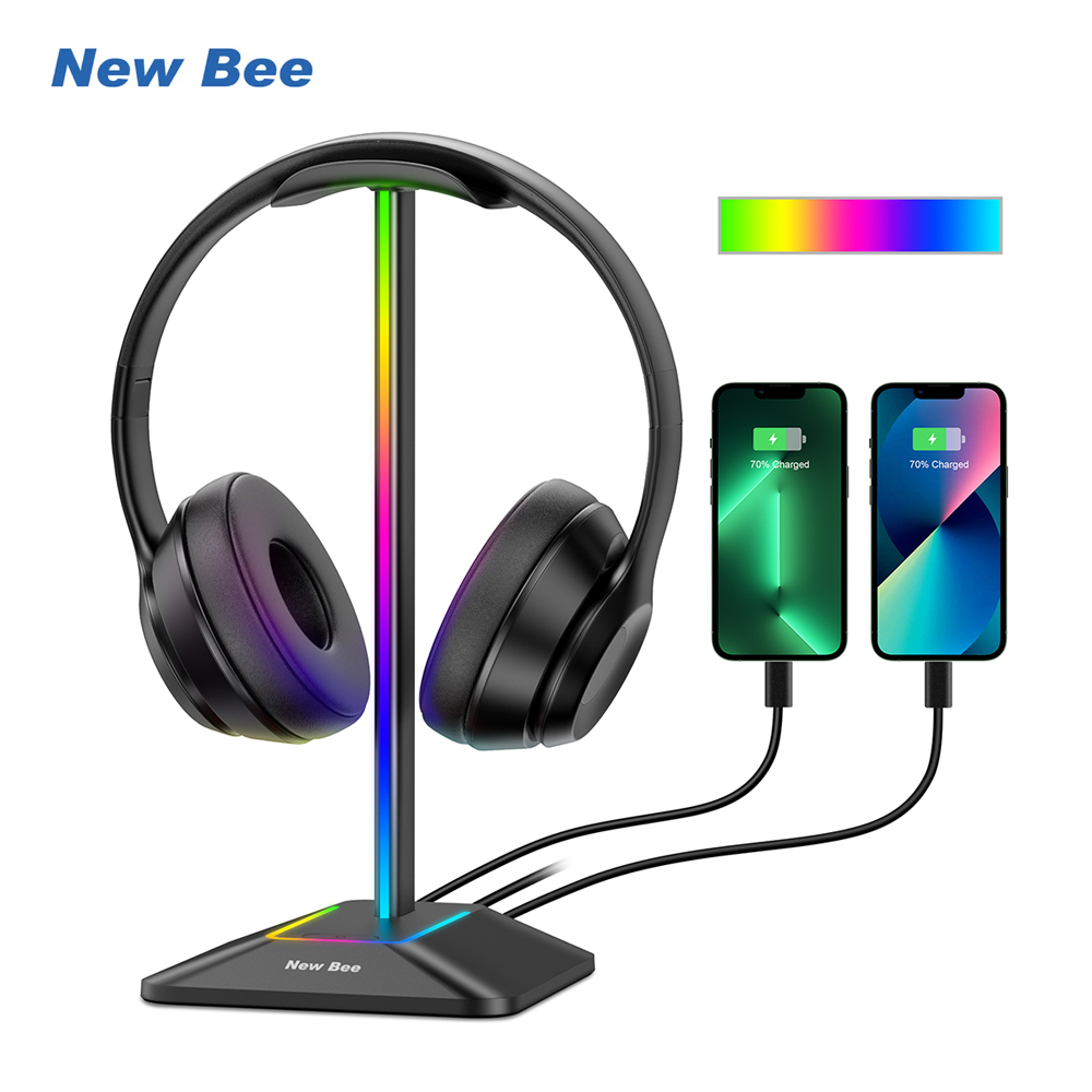 Neuer Bee Z8 RGB-Kopfhörerstän – Headphone Stand Desk Bewertung und Preis